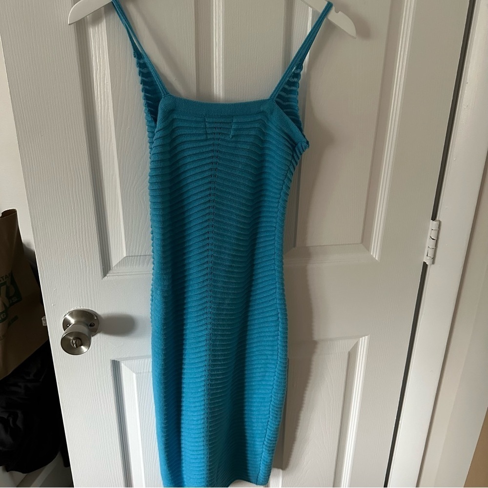 Blue Knit Dress - Picture 8 of 15